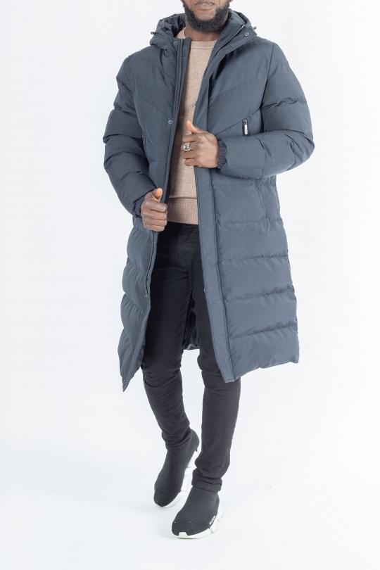 Veste Longue Homme,Hommes Automne Et Hiver Couleur Unie Trench Manteau  Hommes Dragon Moyen Long Manteau Veste Longue Homme Manches Longues :  : Mode