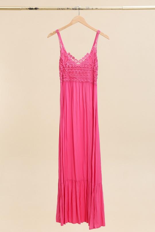 Maxi dresses Women 686-FUSHIA Rosa Fashion | Efashion Paris on eFashion.