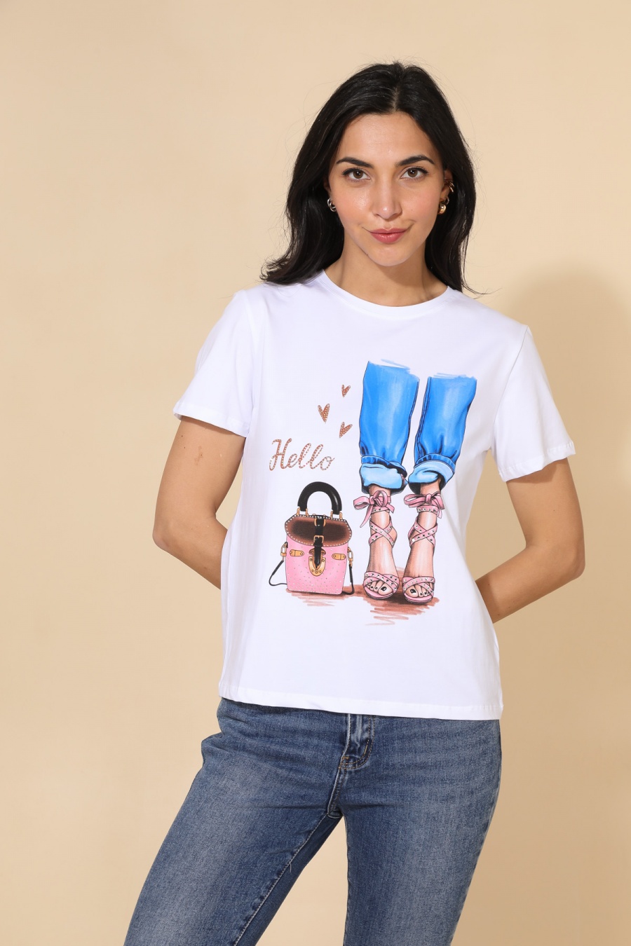 Camisetas Mujer T2297-BLANC Attrait Paris | Efashion Paris en eFashion.