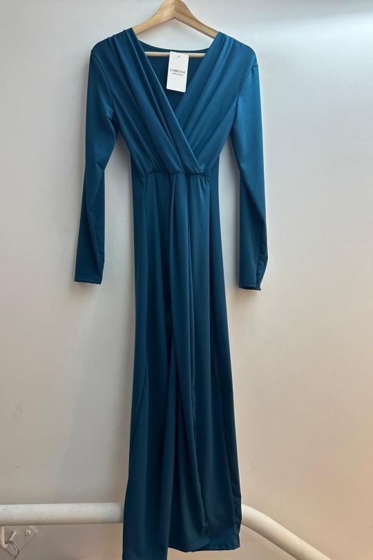 Maxi dresses Women 6296-BLEU CANARD Loriane | Efashion Paris on eFashion.