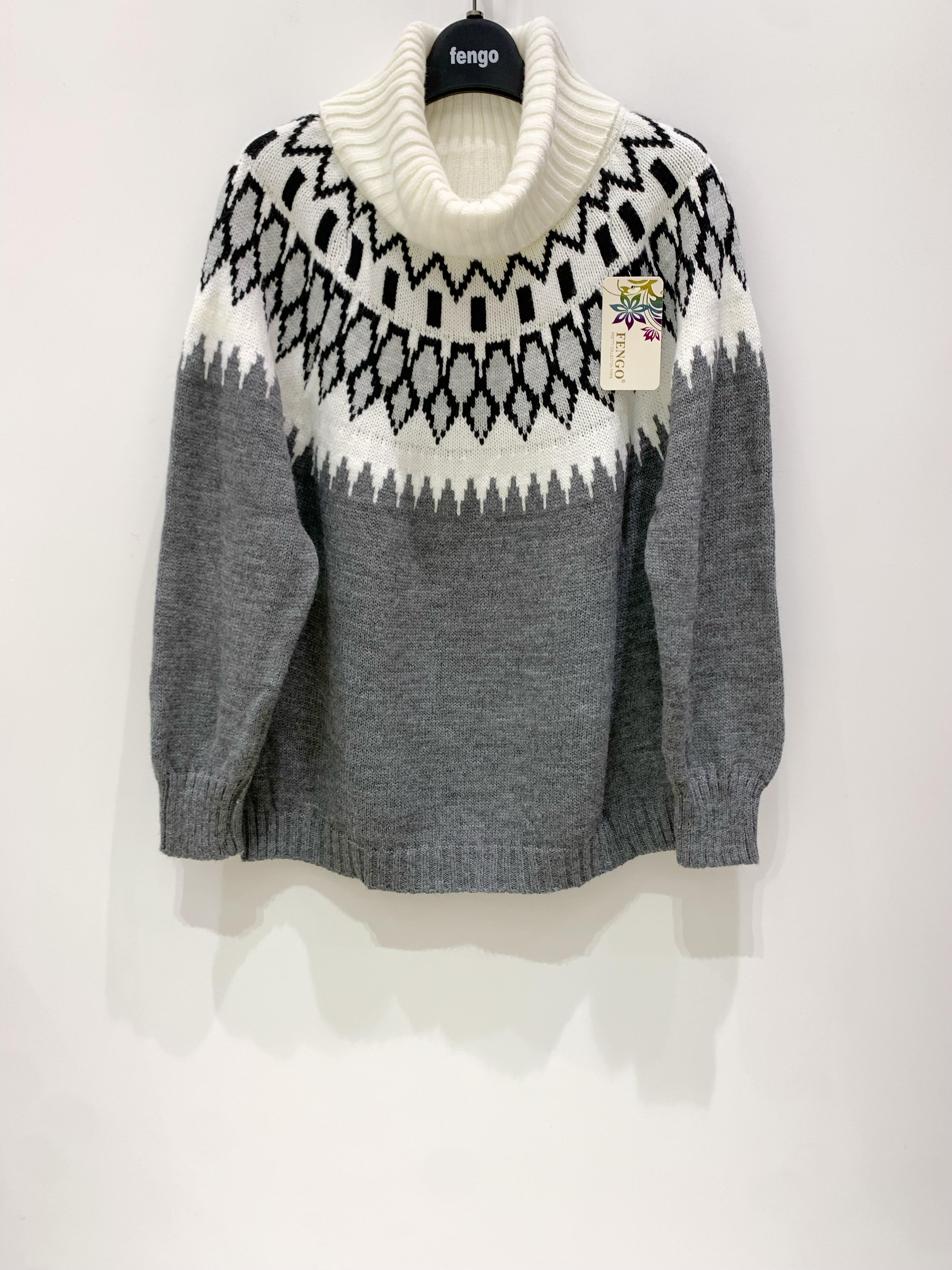 Jumpers Women 9228-GRIS FONCÉ Pretty Collection | Efashion Paris on ...