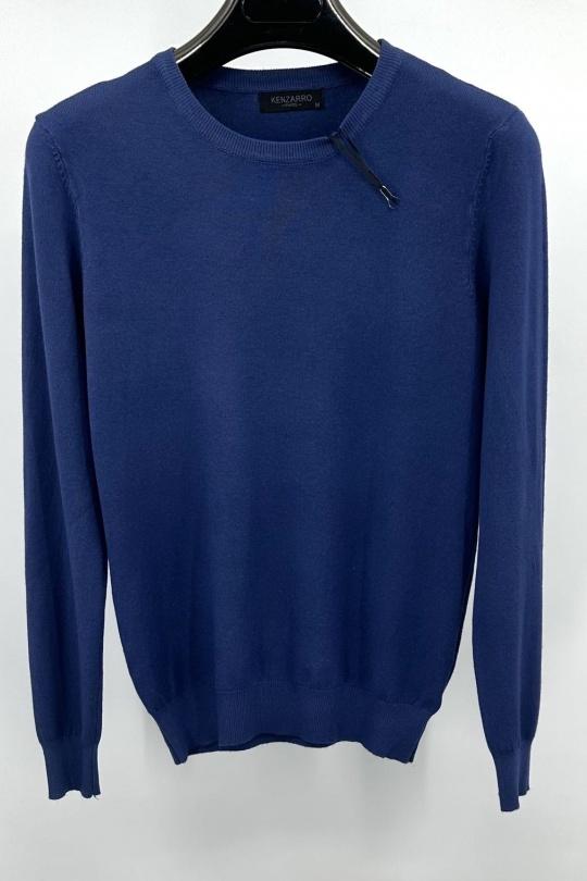 Jumpers Men LD 690016 BLEU KENZARRO Efashion Paris on eFashion