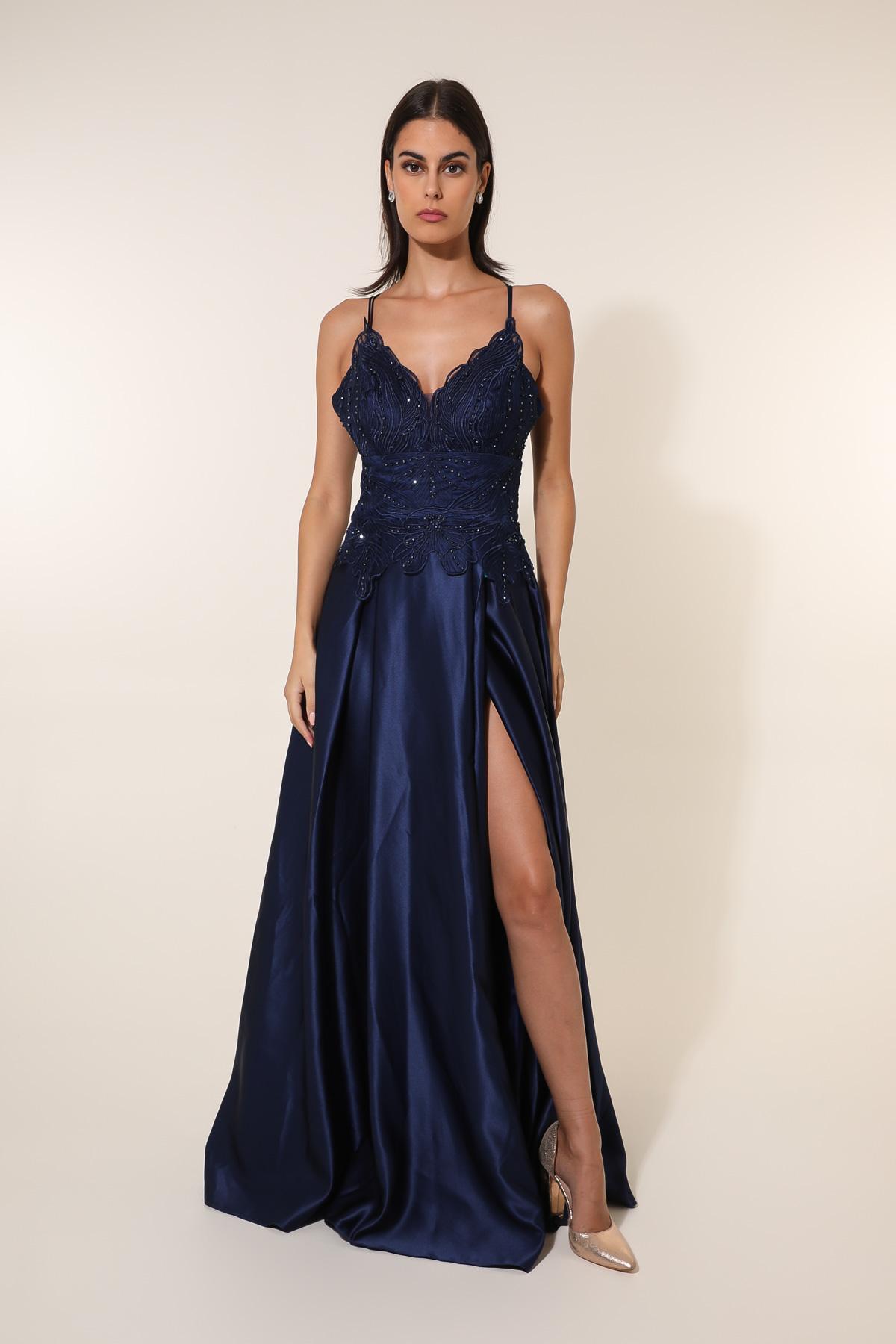 Evening dresses Women 8985 BLEU MARINE DIVA FASHION Efashion