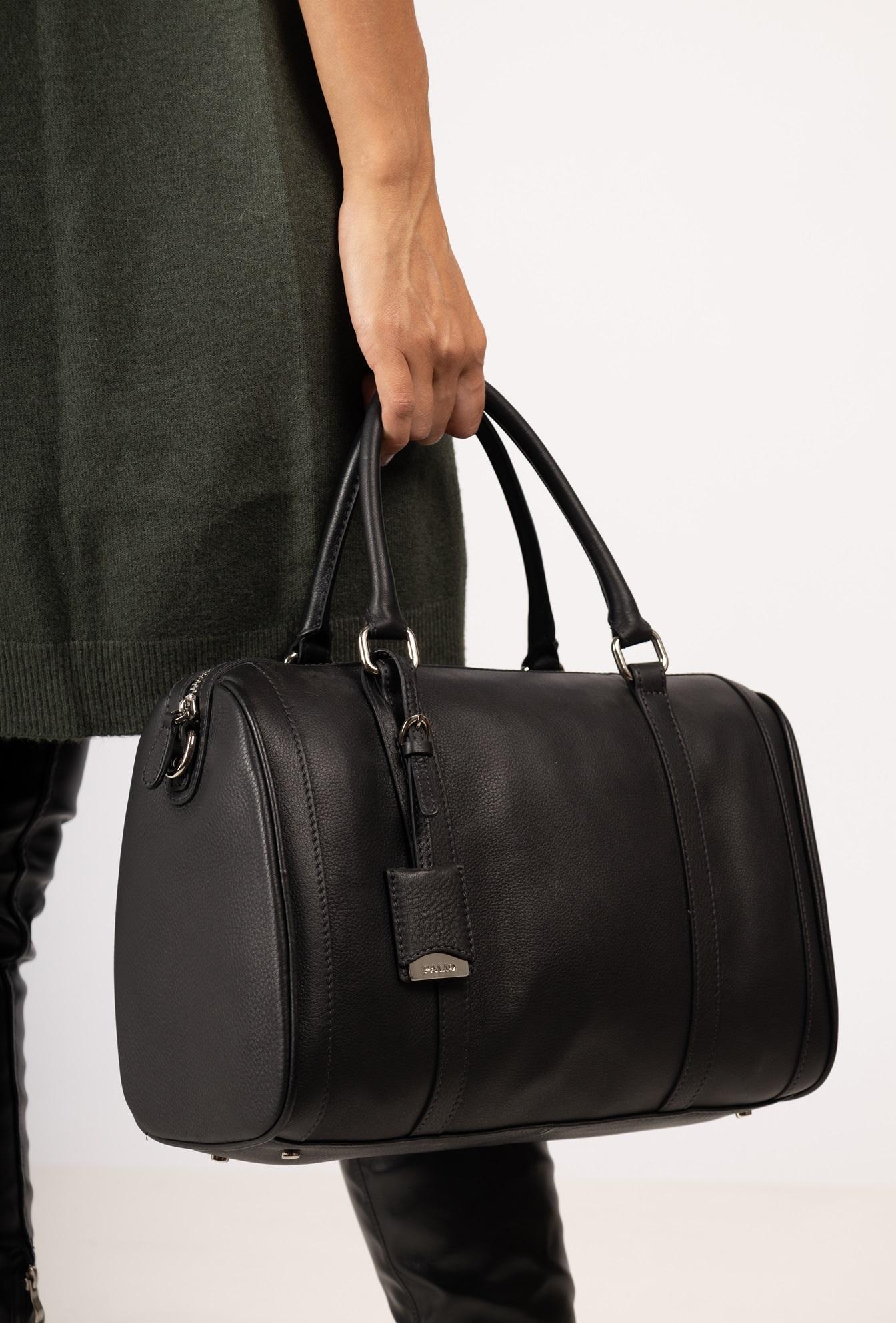 SAC BOWLING CUIR - 11984AL17-NOIR