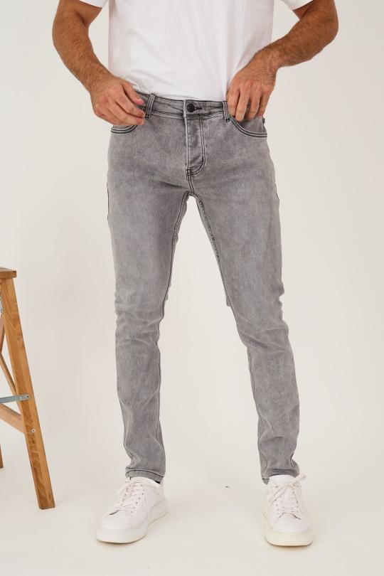 Jeans homme hot sale gris clair