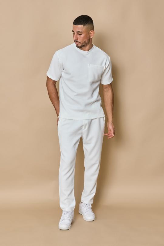 Trousers Men FL051-BLANC FRILIVIN | Efashion Paris on eFashion.